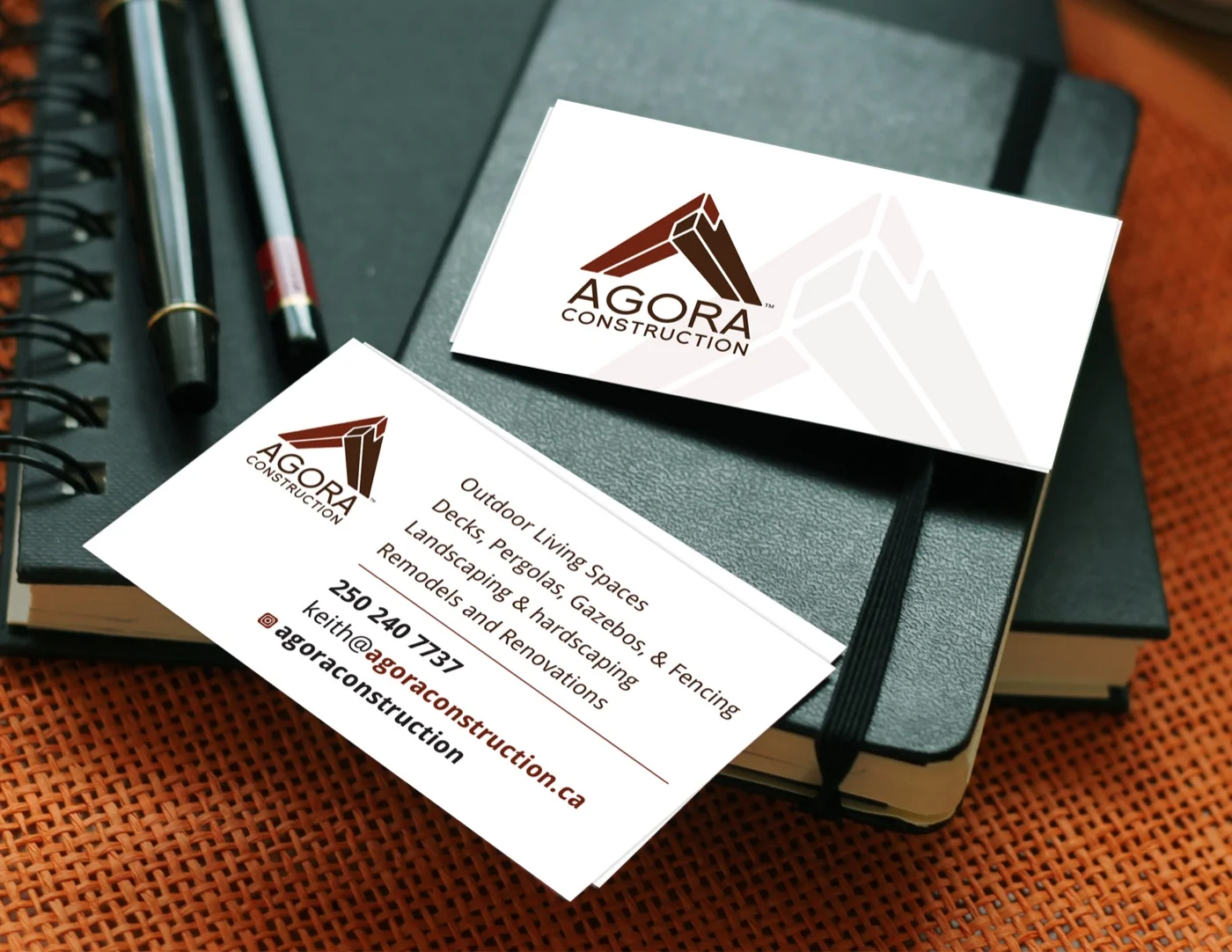 Agora Construction: Construction Brand Identity