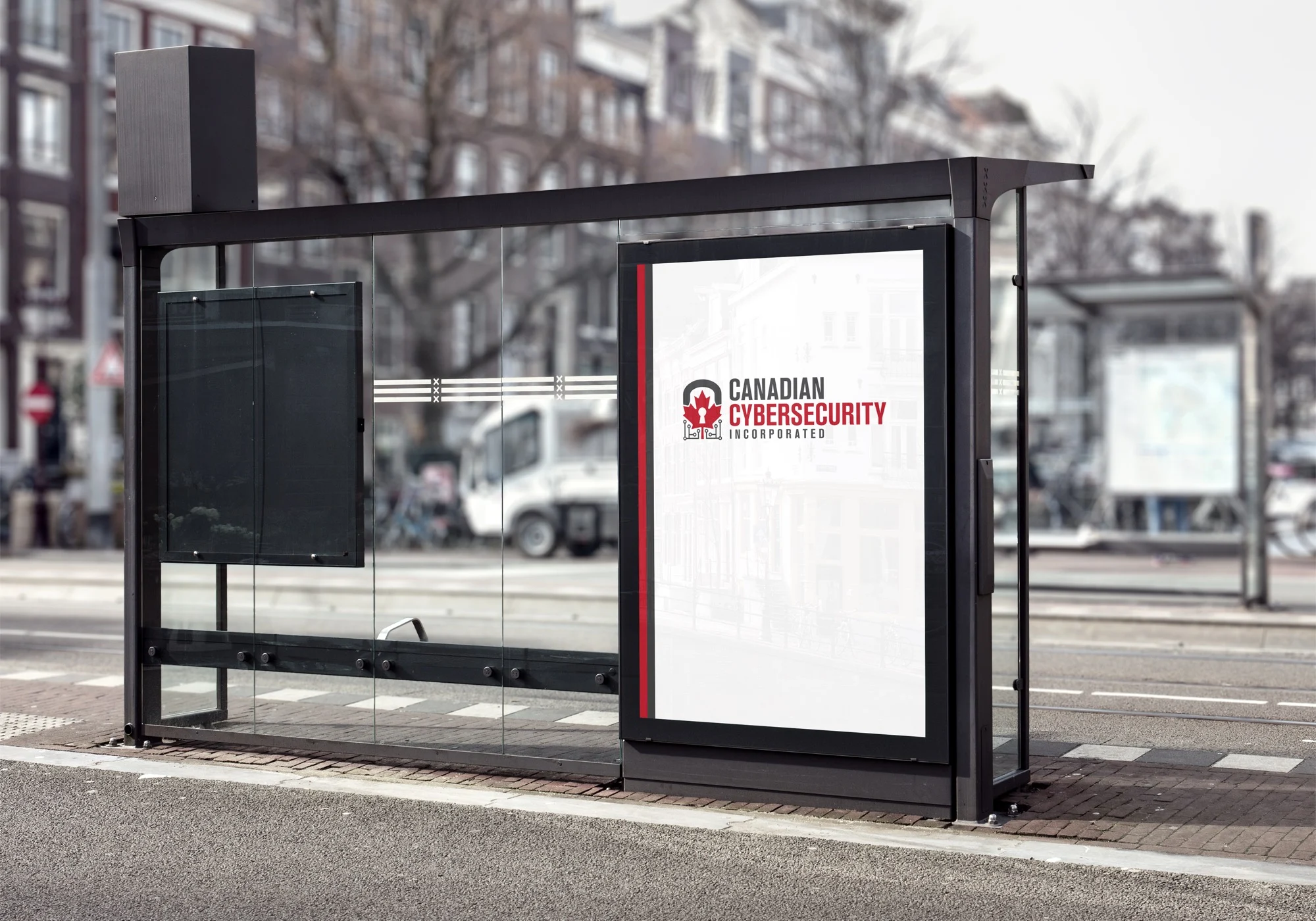 Canadian Cybersecurity Inc bus stop billboard