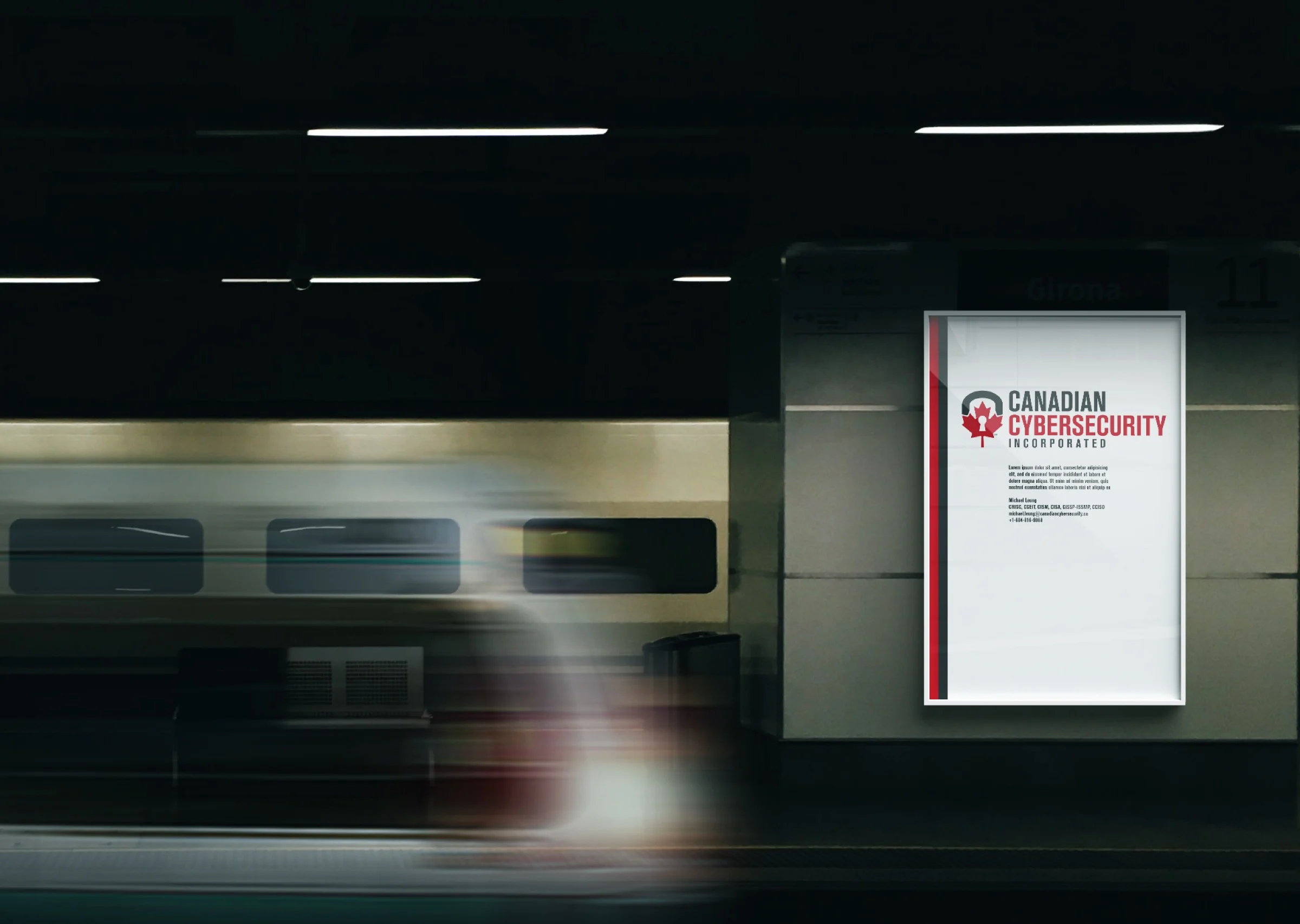 Canadian Cybersecurity Inc subway poster